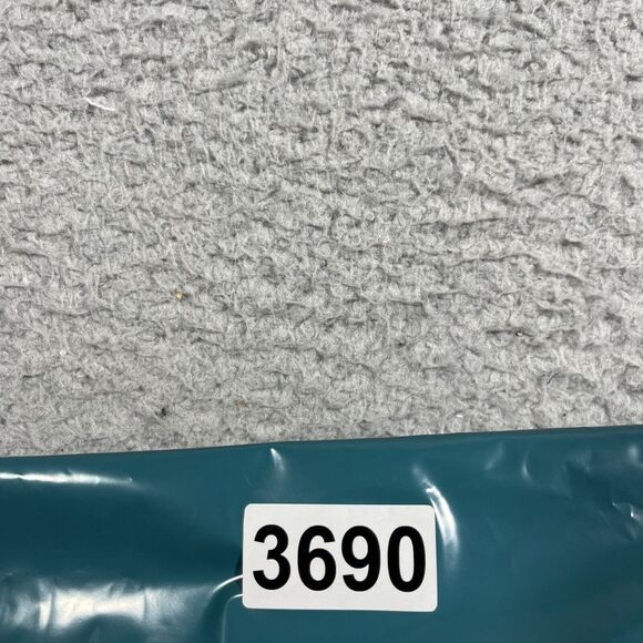 NWT Chalet et Ceci Top Sz L Blue Lagenlook Boho V Neck Long Sleeve Raw Hem - Picture 9 of 9